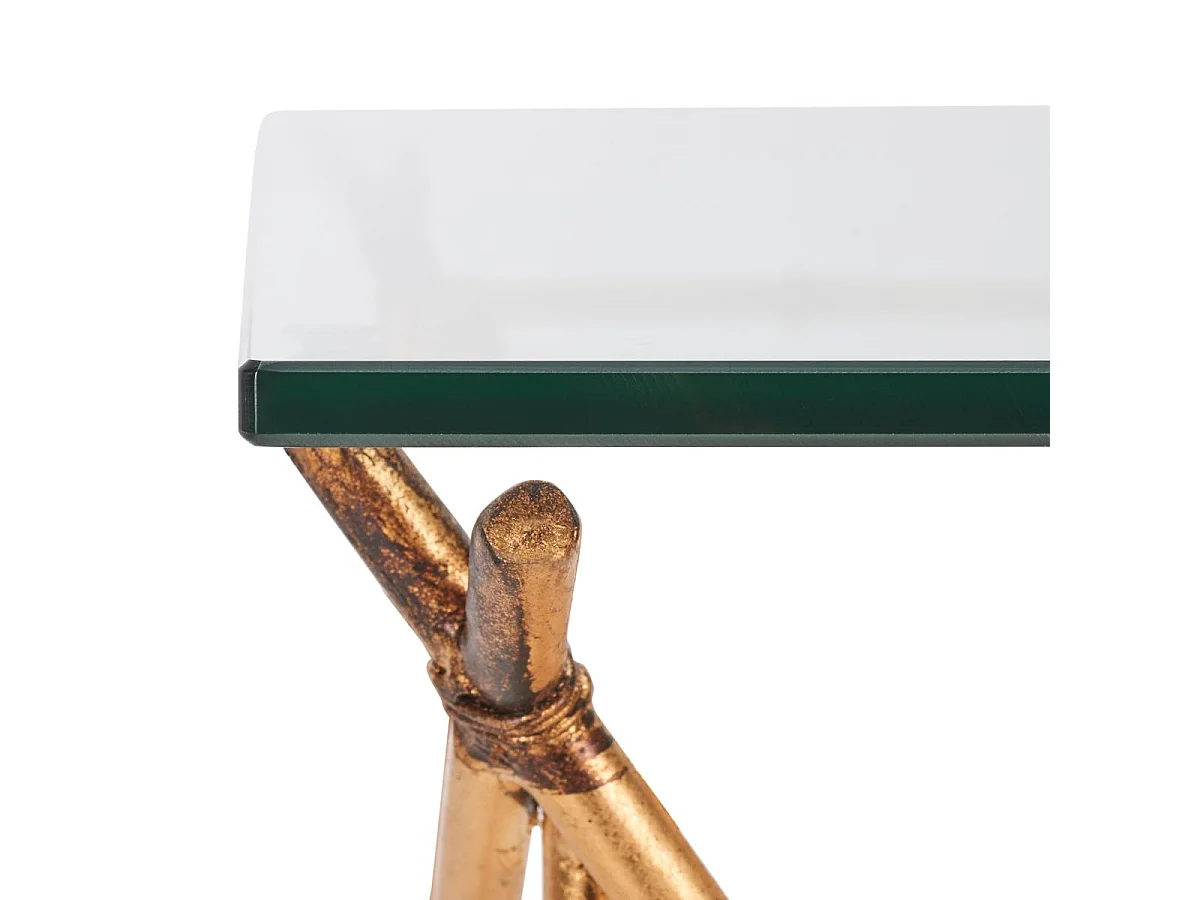 Table d'appoint Or et transparent 39 X 69 X 58.92 cm - Argie
