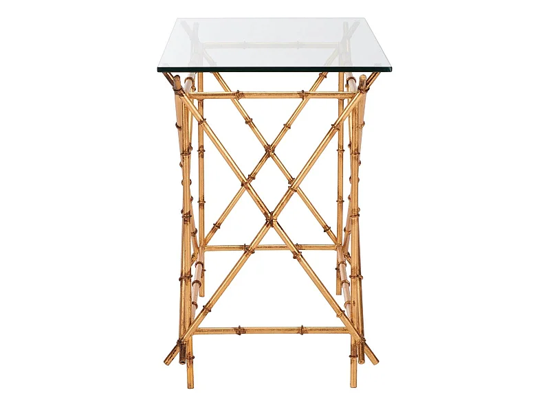Table d'appoint Or et transparent 39 X 69 X 58.92 cm - Argie