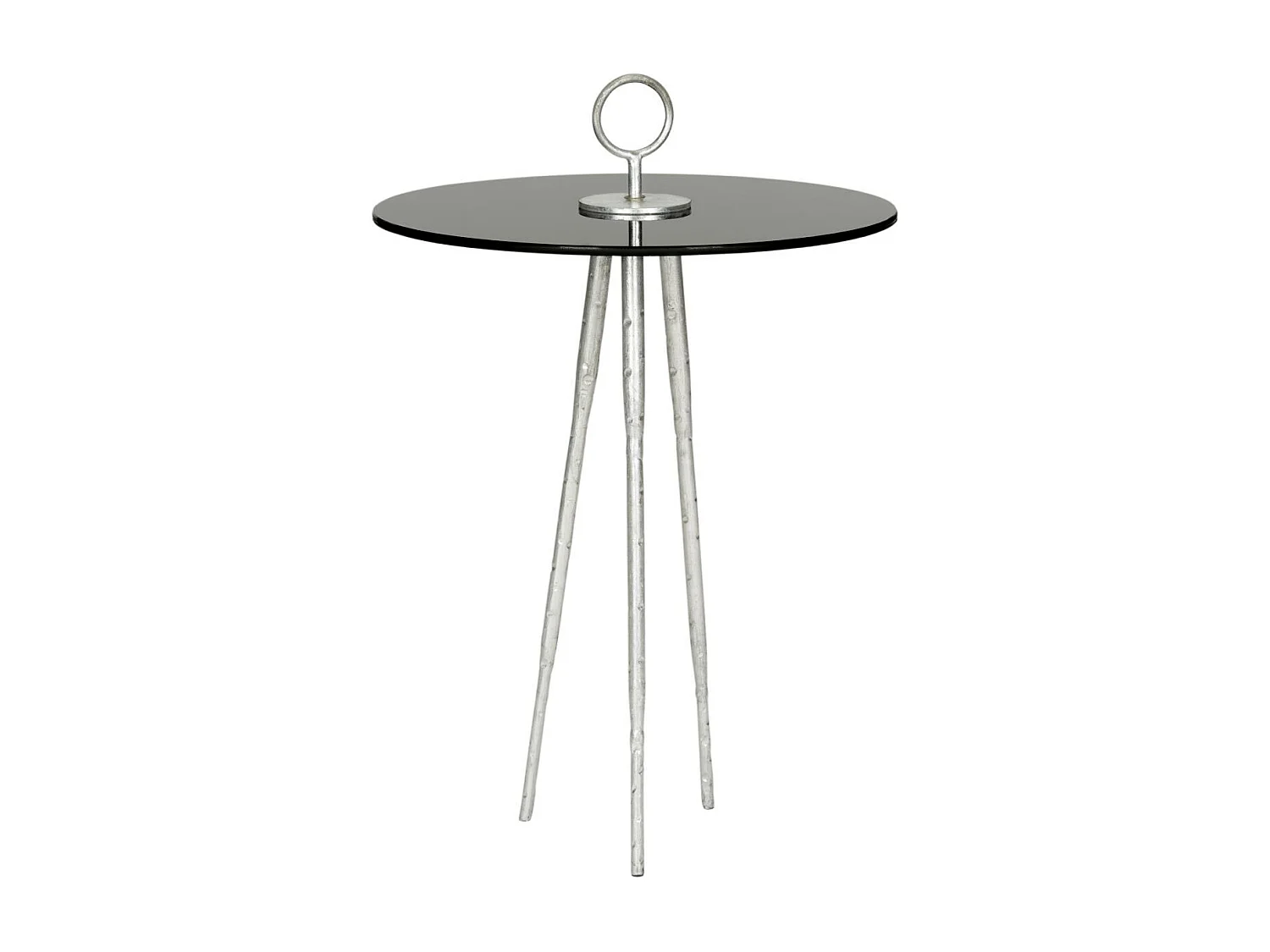 Table d'appoint Argent et noir 45 X 45 X 67.31 cm - Deetta