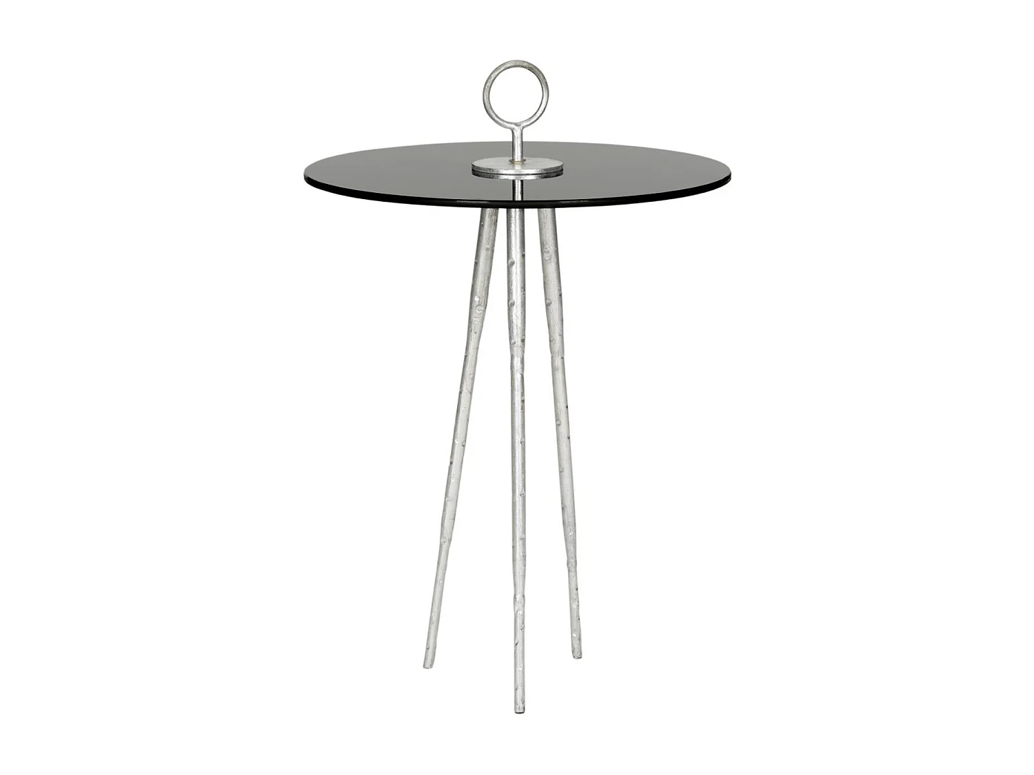 Table d'appoint Argent et noir 45 X 45 X 67.31 cm - Deetta