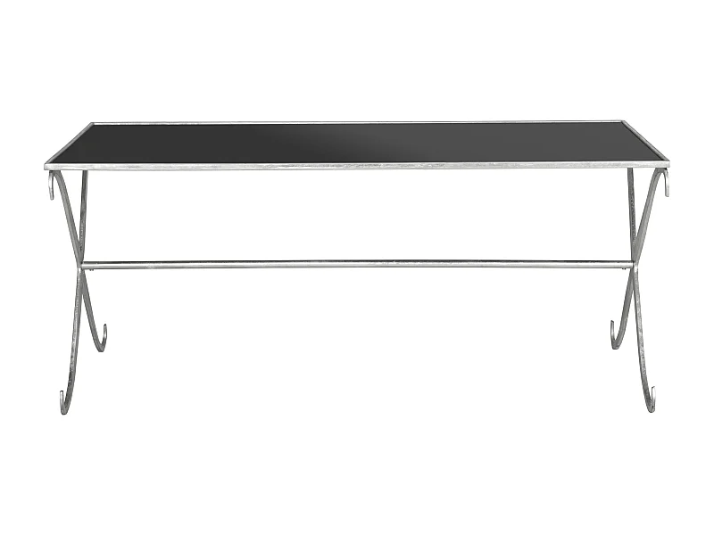 Table d'appoint Argent et noir 109 X 50 X 46.35 cm - Savilla