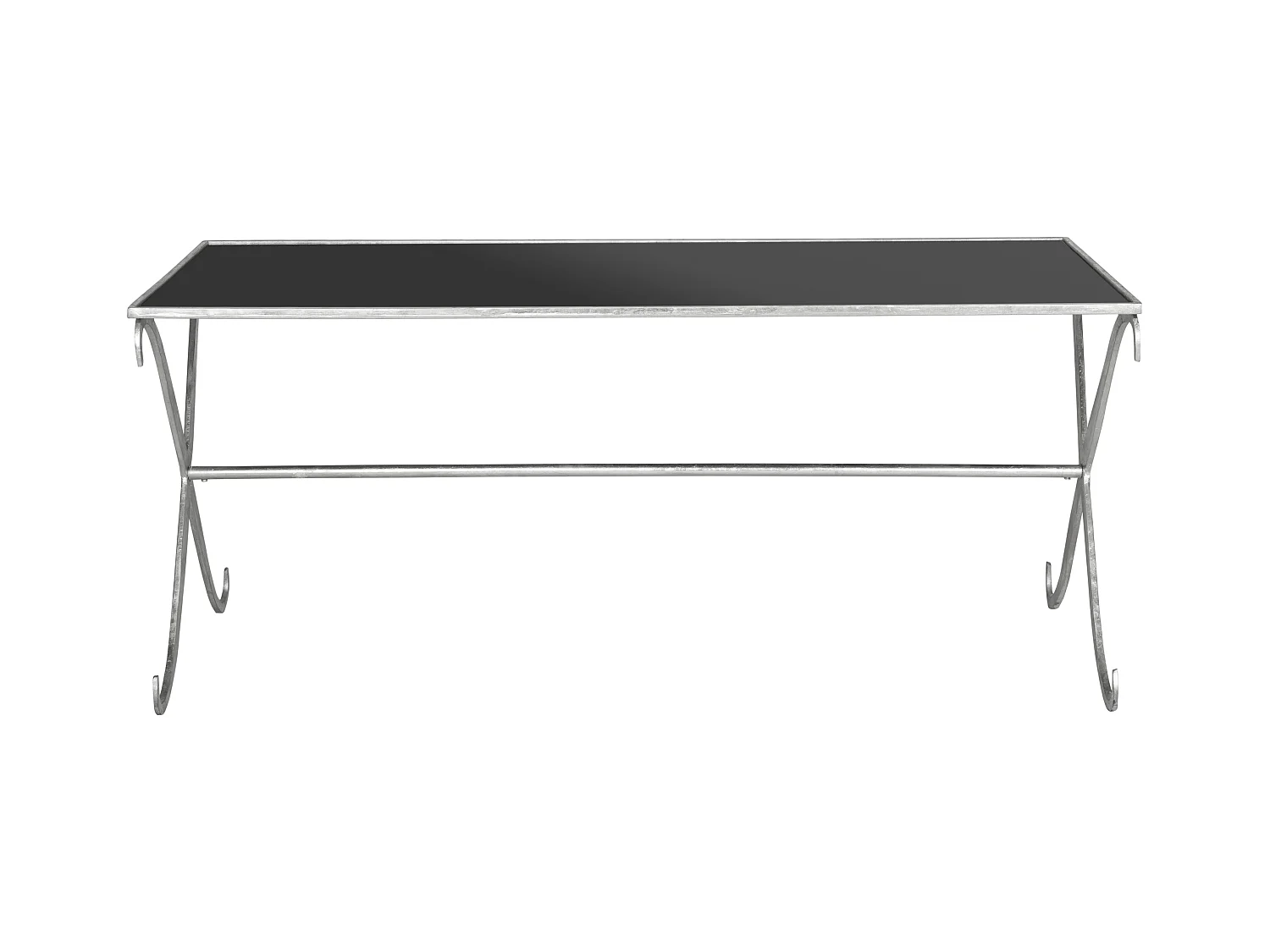 Table d'appoint Argent et noir 109 X 50 X 46.35 cm - Savilla