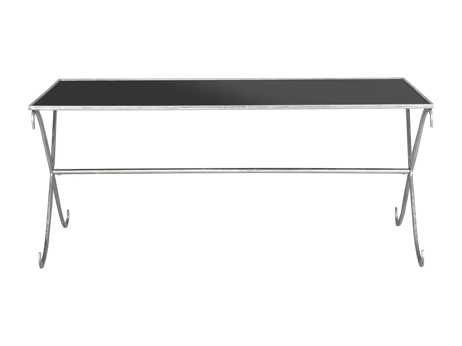 Table d'appoint Argent et noir 109 X 50 X 46.35 cm - Savilla