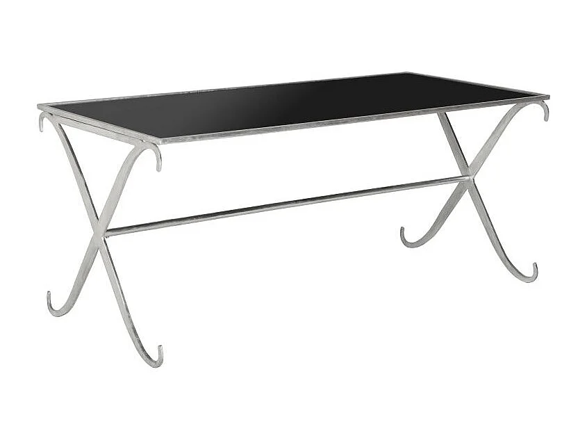 Table d'appoint Argent et noir 109 X 50 X 46.35 cm - Savilla