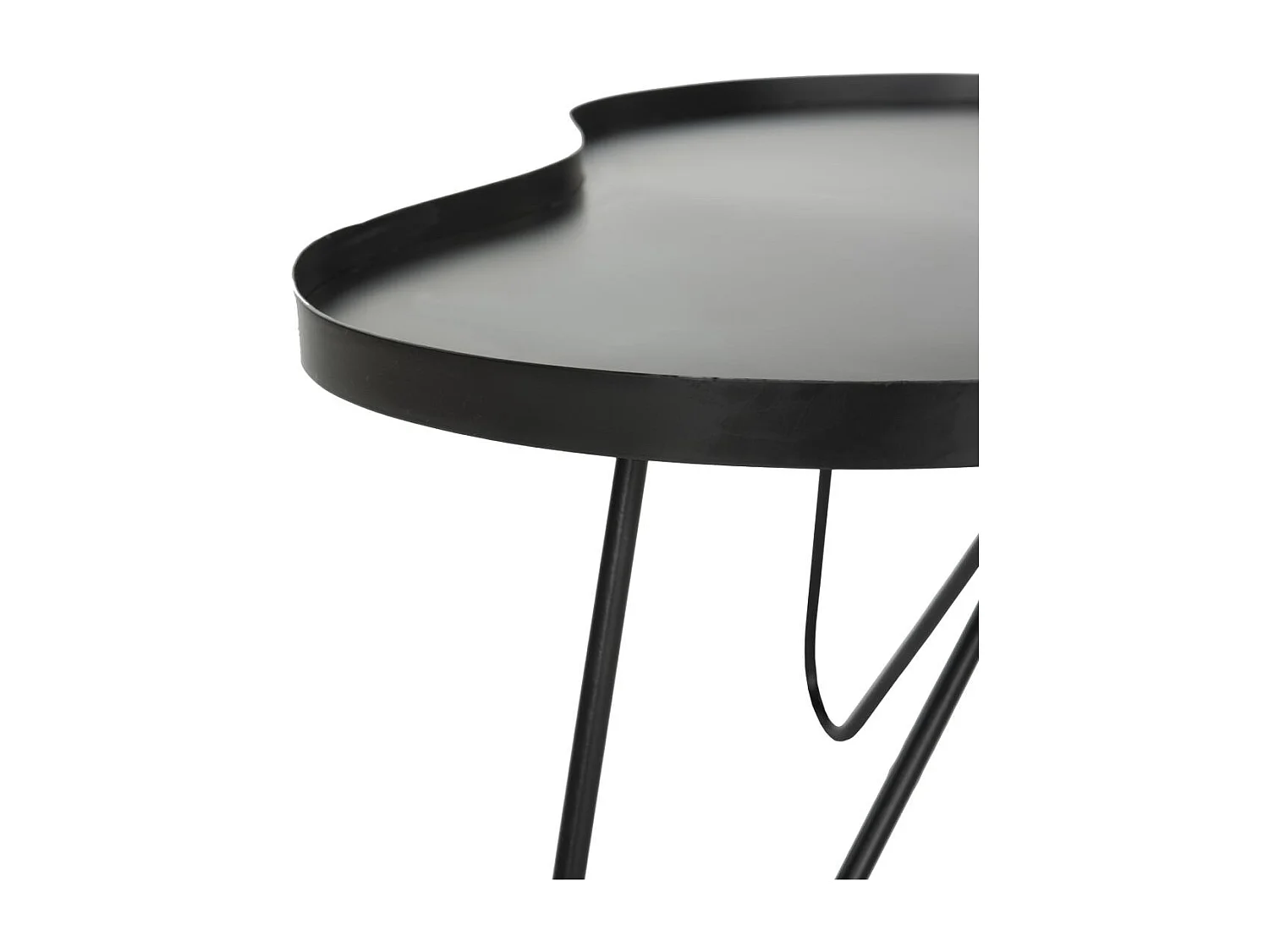 Table d'appoint Noir 71 X 79 X 41.4 cm - Lurana