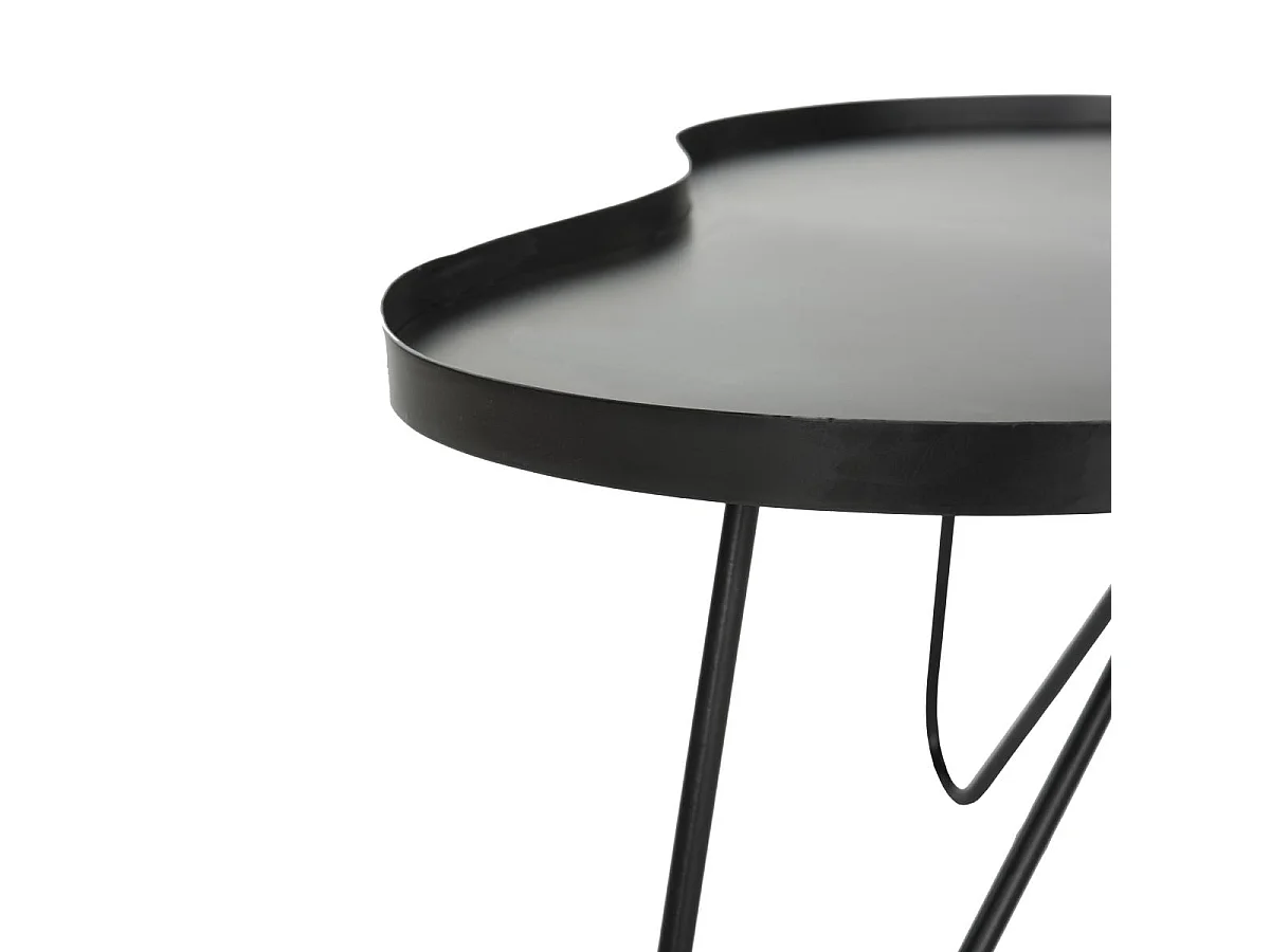 Table d'appoint Noir 71 X 79 X 41.4 cm - Lurana