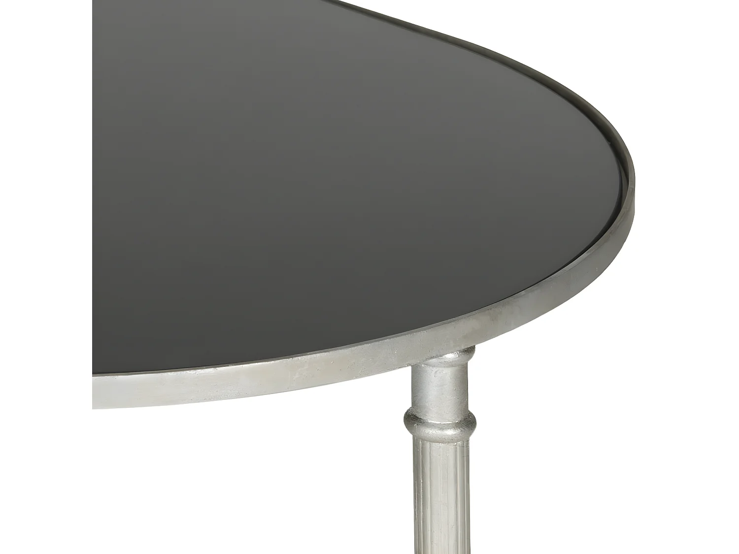 Table d'appoint Argent et noir 50 X 45 X 50.8 cm - Lassie