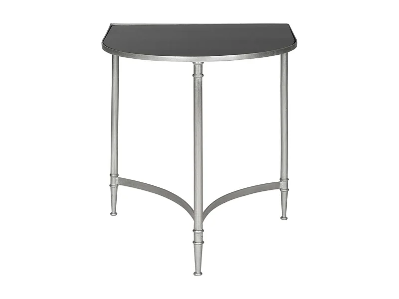 Table d'appoint Argent et noir 50 X 45 X 50.8 cm - Lassie