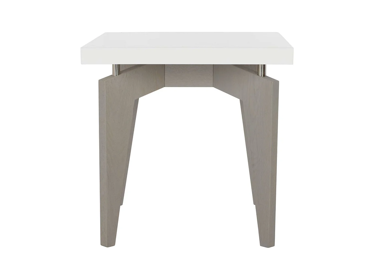 Table d'appoint Blanc & Gris 50 X 50 X 49.78 cm - Mossie