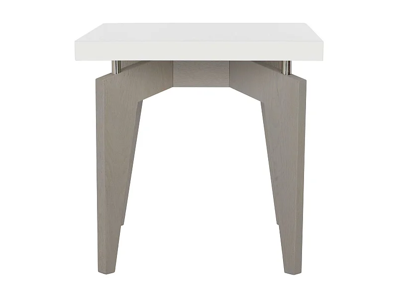 Table d'appoint Blanc & Gris 50 X 50 X 49.78 cm - Mossie