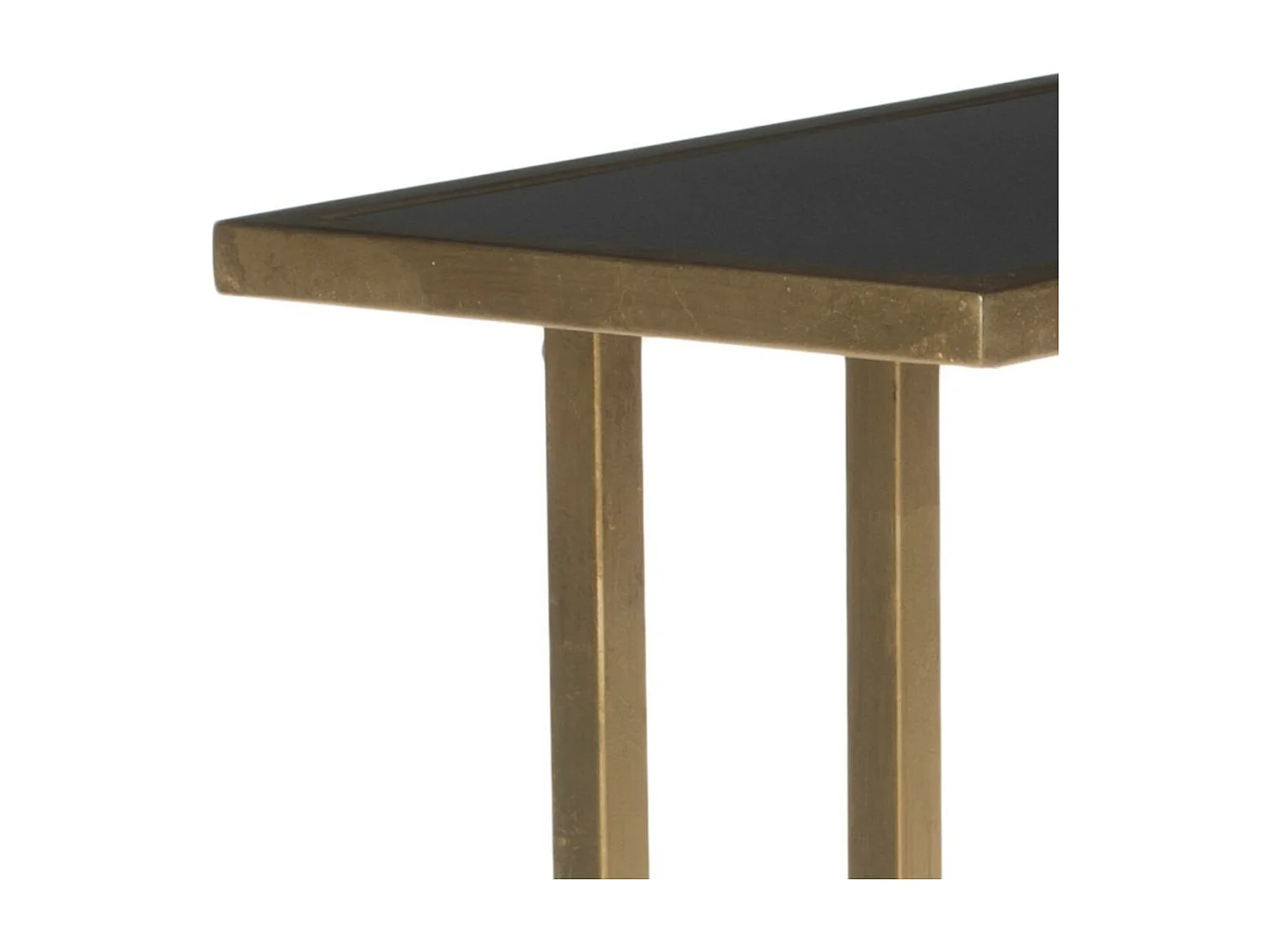 Table d'appoint Or et noir 25 X 40 X 53.34 cm - Hellen