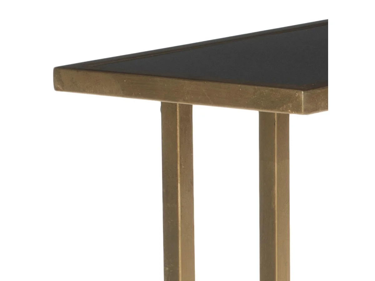 Table d'appoint Or et noir 25 X 40 X 53.34 cm - Hellen