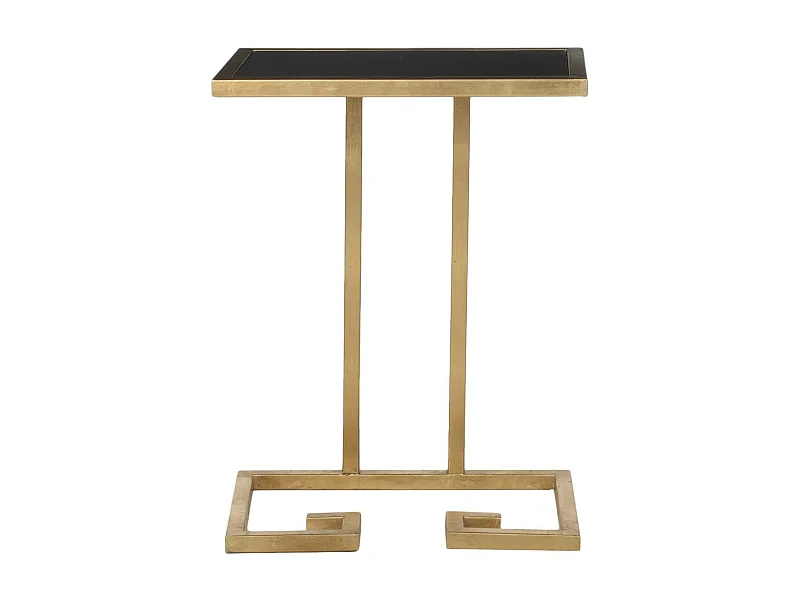Table d'appoint Or et noir 25 X 40 X 53.34 cm - Hellen