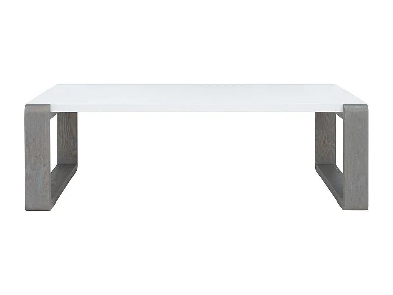 Table d'appoint Blanc & Gris 65 X 110 X 35.05 cm - Evelena