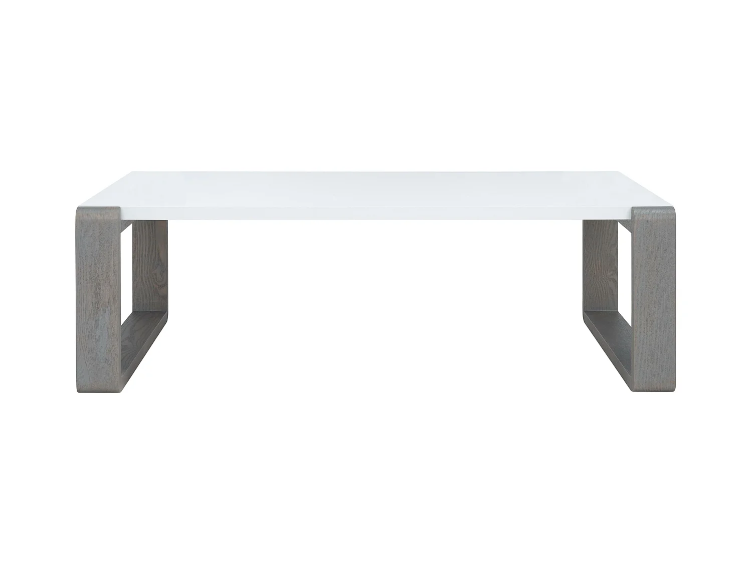 Table d'appoint Blanc & Gris 65 X 110 X 35.05 cm - Evelena