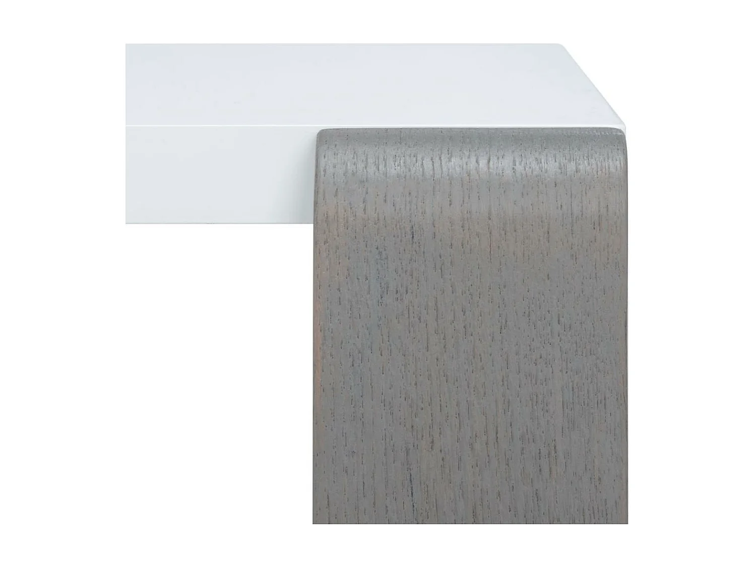 Table d'appoint Blanc & Gris 65 X 110 X 35.05 cm - Evelena