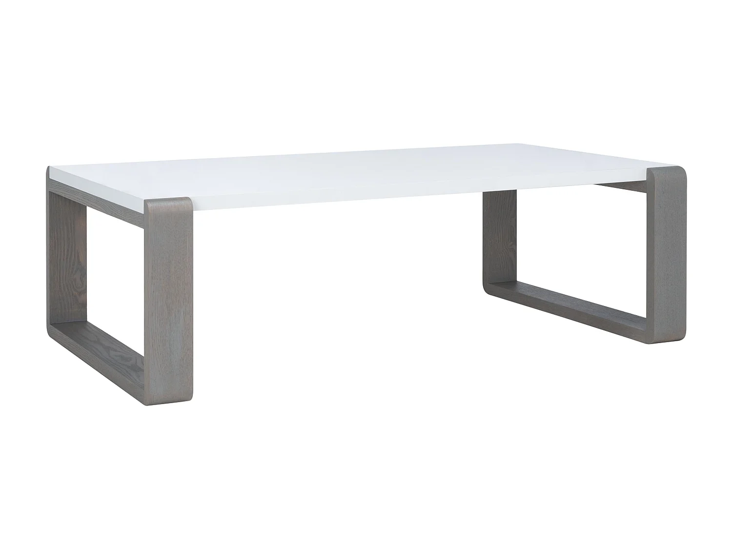 Table d'appoint Blanc & Gris 65 X 110 X 35.05 cm - Evelena