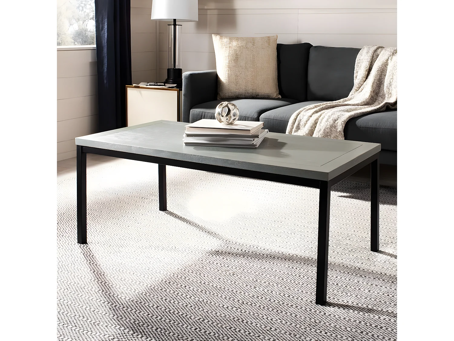 Table d'appoint Gris cendré 57 X 119 X 46.48 cm - Edrie