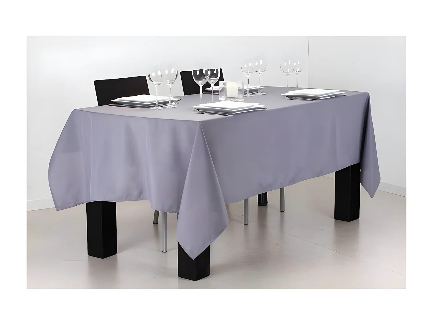 Nappe Antitache "Unie" 140x240cm Gris
