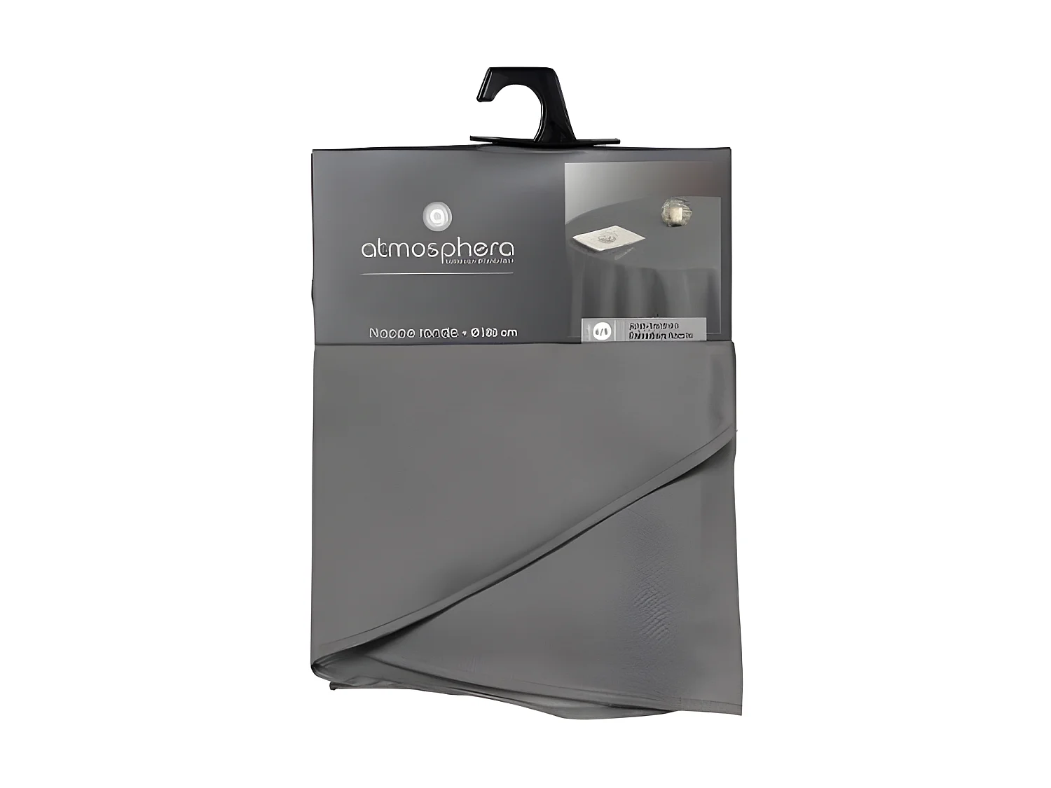 Nappe Antitache Ronde "Unie" 180cm Gris