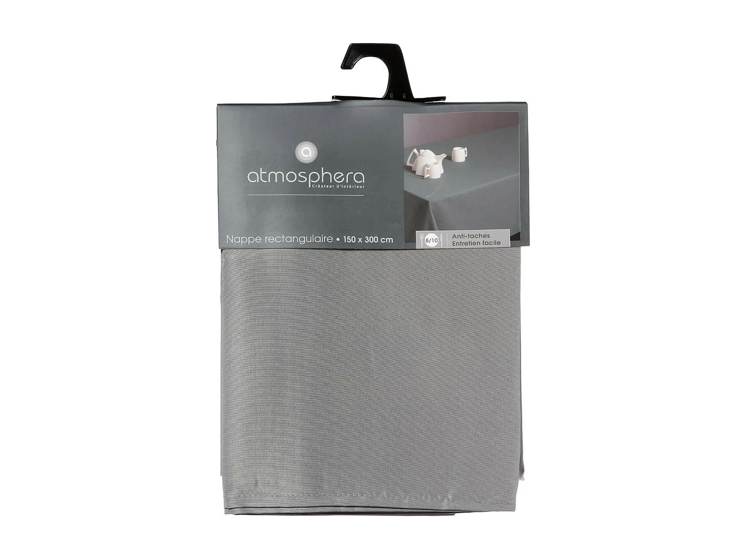 Nappe Antitache "Unie" 150x300cm Gris
