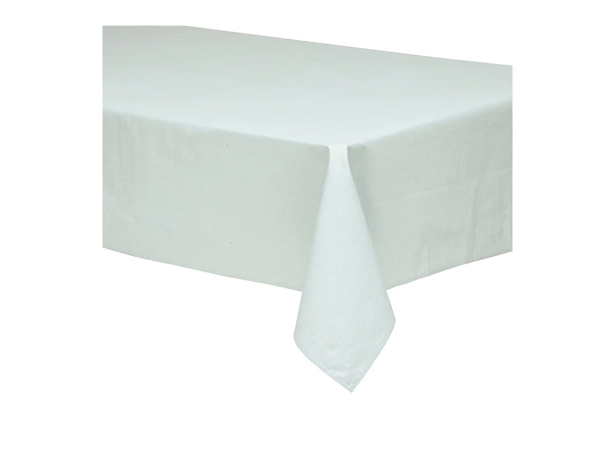 Nappe en polycoton Vert Céladon 150 x 250 cm