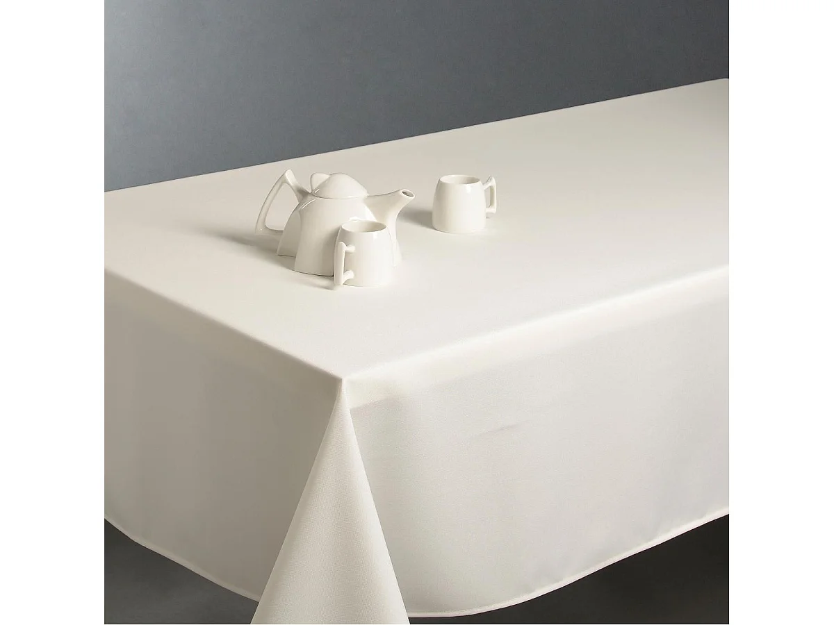 Nappe Antitache "Unie" 150x300cm Ivoire