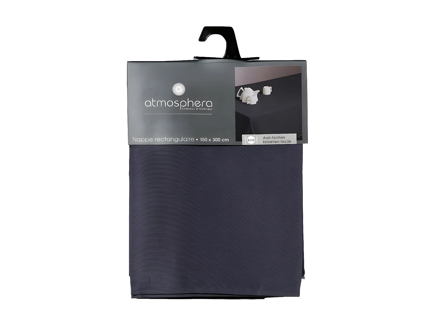 Nappe Antitache "Unie" 150x300cm Ardoise