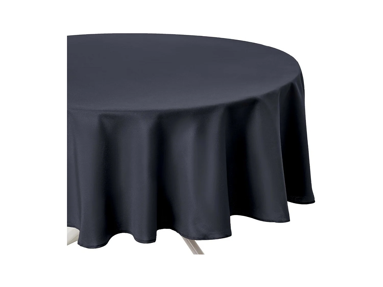 Nappe Antitache Ronde "Unie" 180cm Ardoise