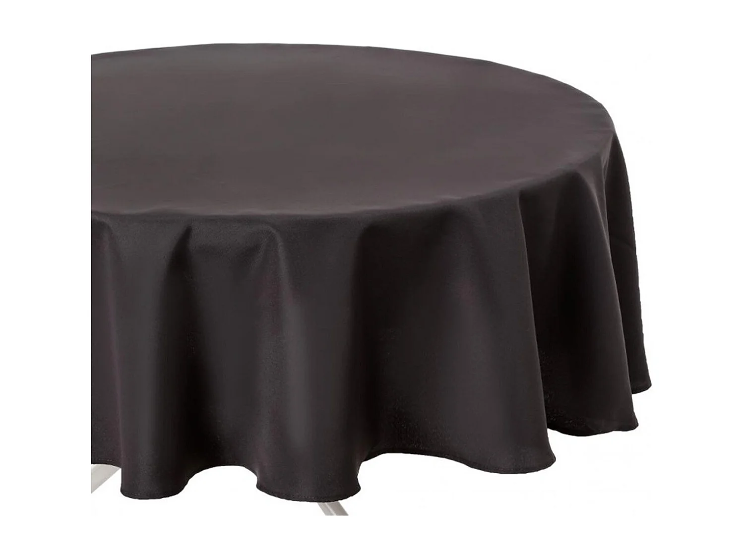 Nappe Antitache Ronde "Unie" 180cm Ardoise