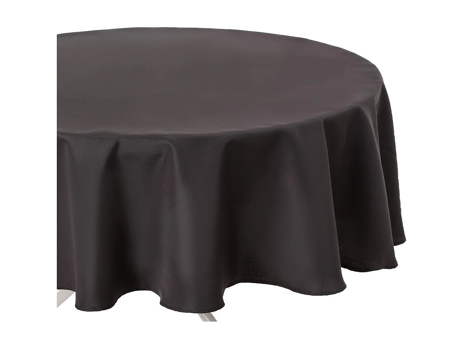 Nappe Antitache Ronde "Unie" 180cm Ardoise