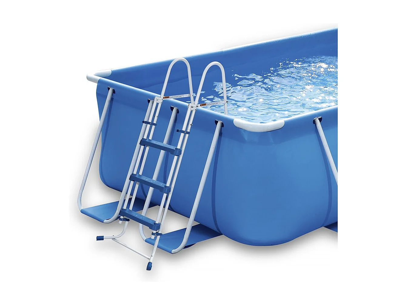 Piscine tubulaire rectangulaire - LUDO 2 - 4 x 2 x 1.22 m - Filtration 2.3 m3/h