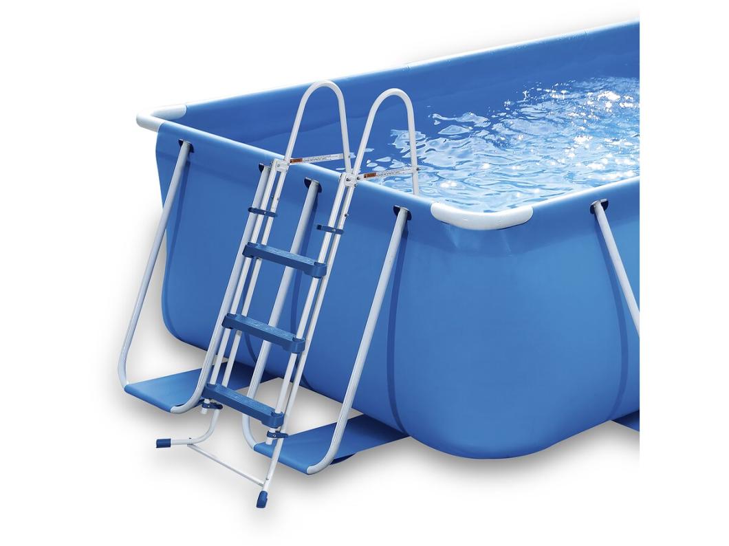 Piscine tubulaire rectangulaire - LUDO 2 - 4 x 2 x 1.22 m - Filtration 2.3 m3/h