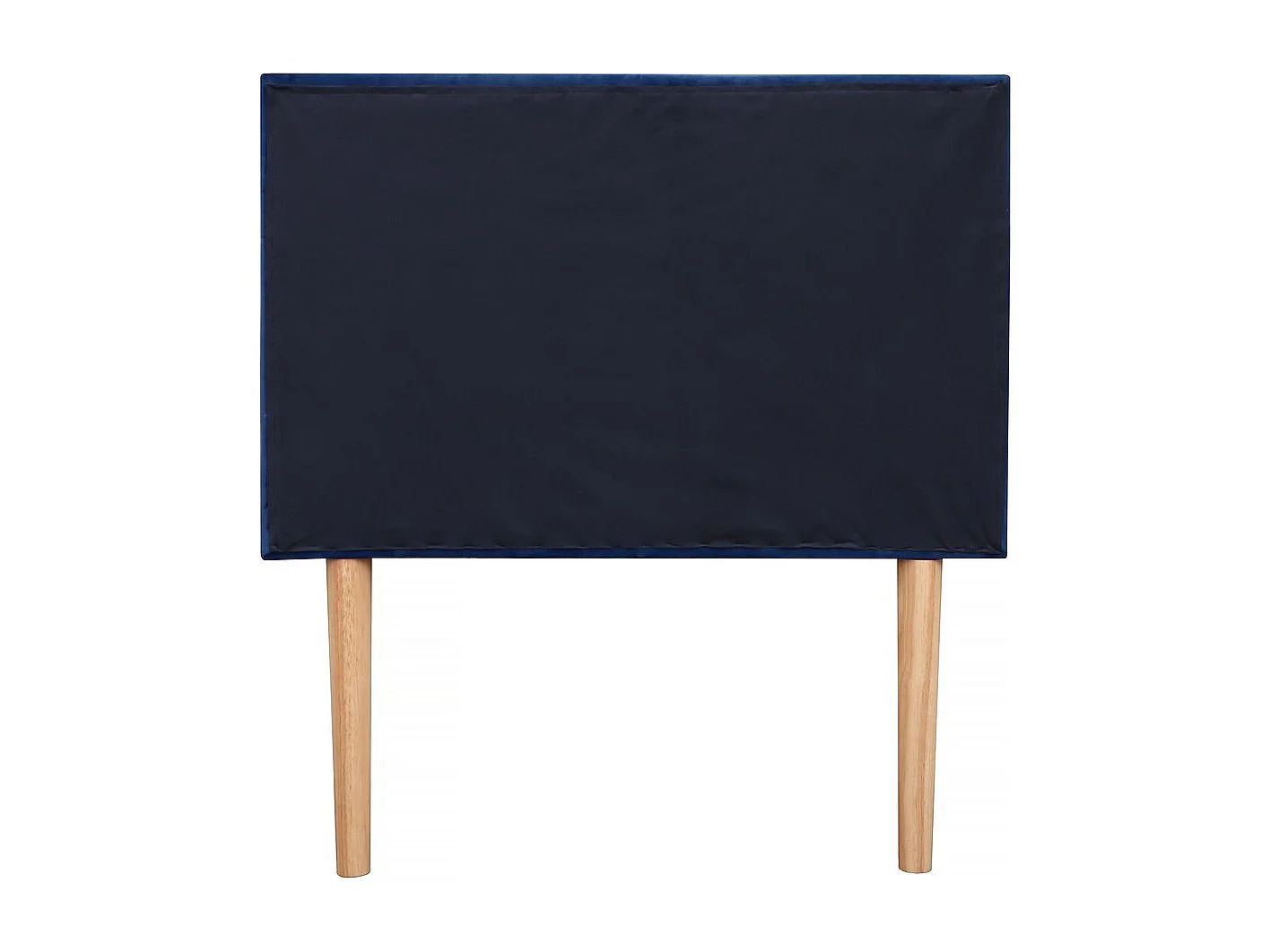 Tête de lit capitonnée en Velours "Lya" - 90 x 100 cm - Bleu foncé