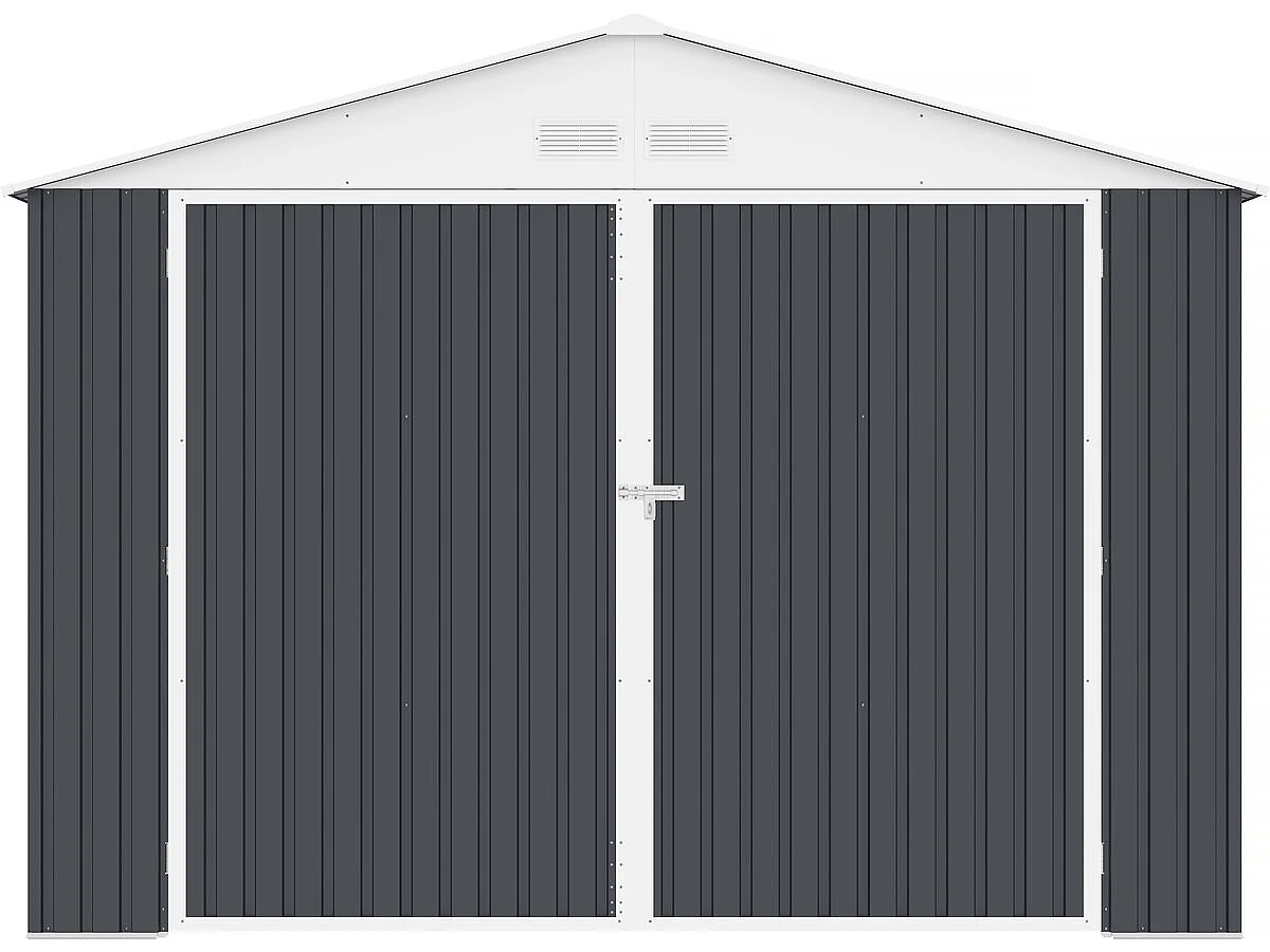 Garage en métal "Houston" 18,56m²  - Anthracite