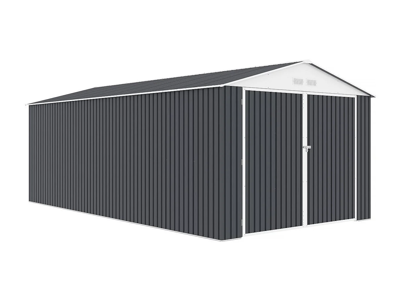 Garage en métal "Houston" 18,56m²  - Anthracite