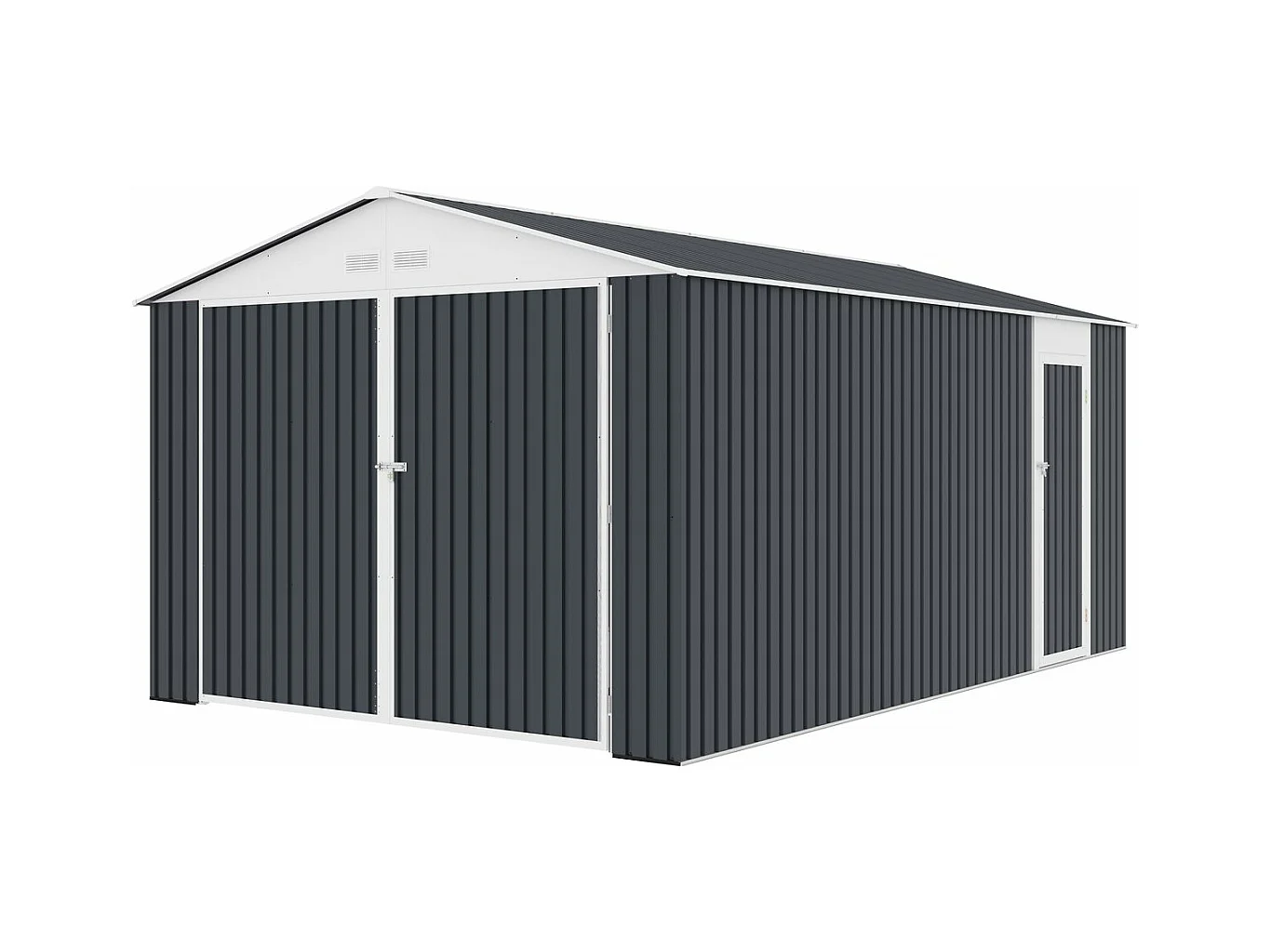 Garage métal "Houston" 15,36 m² - Anthracite
