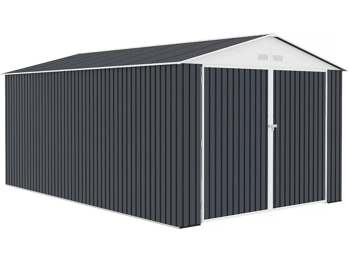 Garage in metallo "Houston" 15,36 mq - Antracite