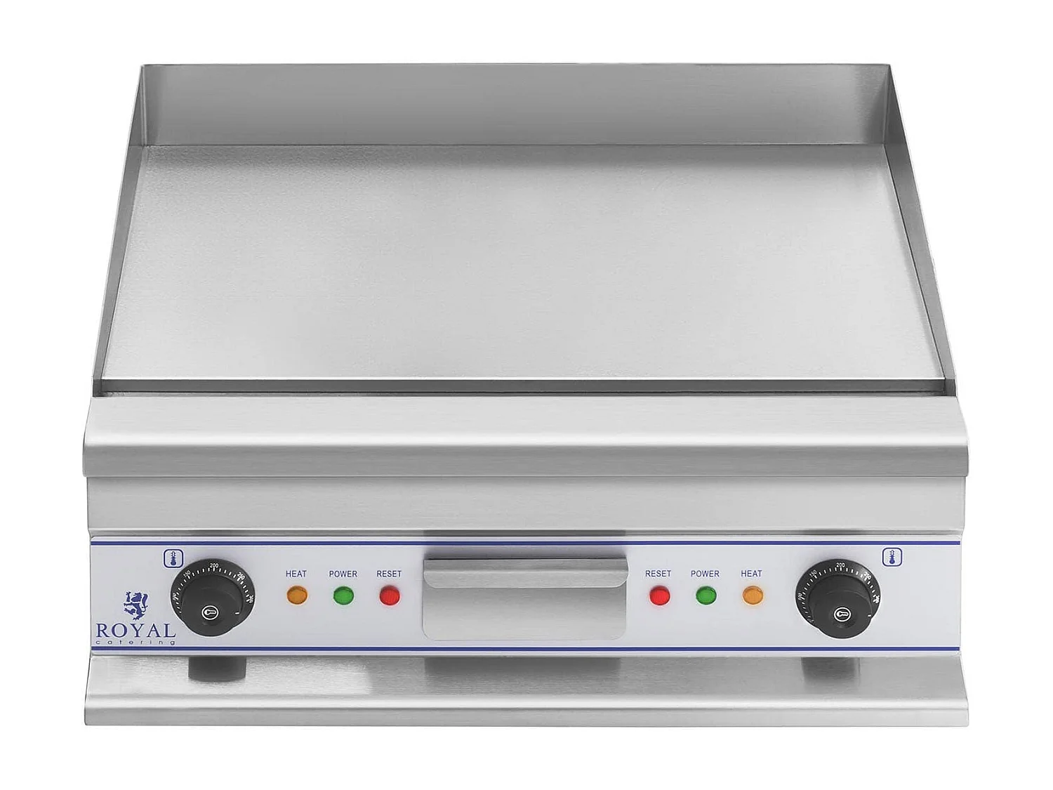 Plancha elettrica doppia 60 cm liscia 2×3 750 watt inox 14_0004049