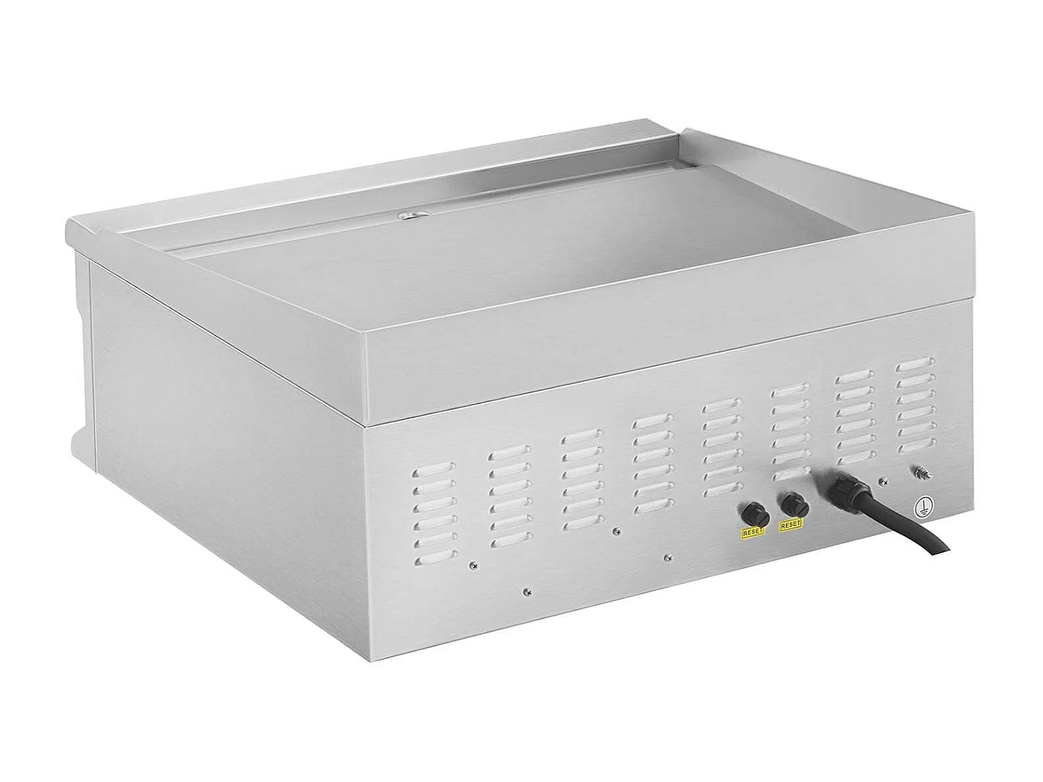 Plancha elettrica doppia 60 cm liscia 2×3 750 watt inox 14_0004049