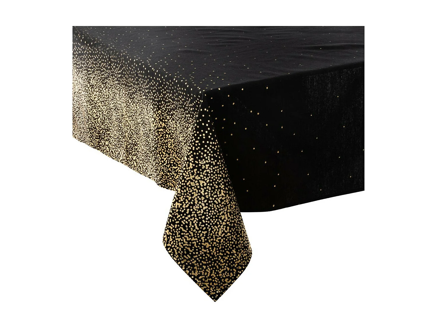 Nappe Imprimée Léopard "Colorama" 140x240cm Noir & Or