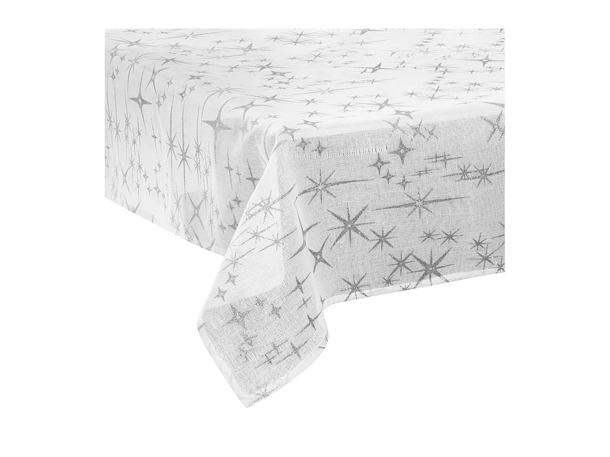 Mantel festivo con efecto de lona estrellada
