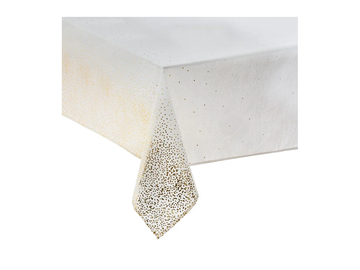 Nappe Imprimée Léopard "Colorama" 140x240cm Or