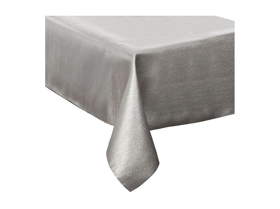 Nappe avec Paillettes "Colorama" 140x240cm Argent