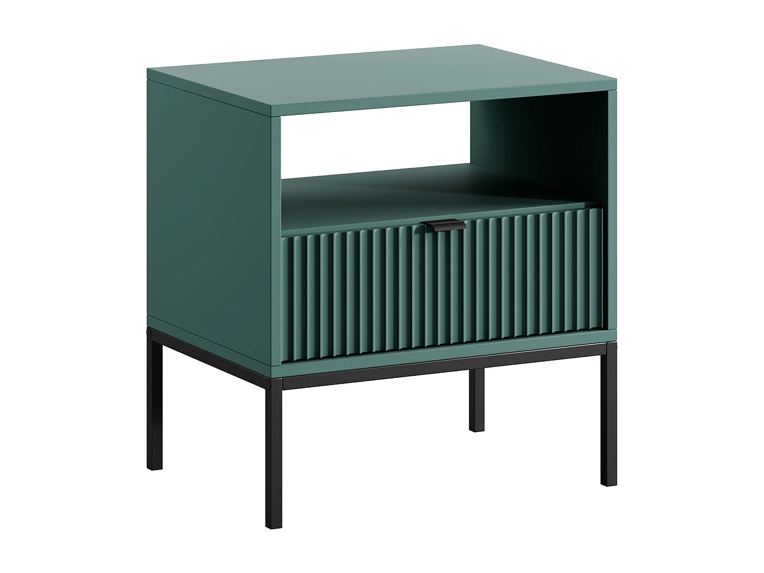 Sengebord med 1 skuffe og 1 niche - Smaragdgrøn - LIOUBA af Pascal Morabito