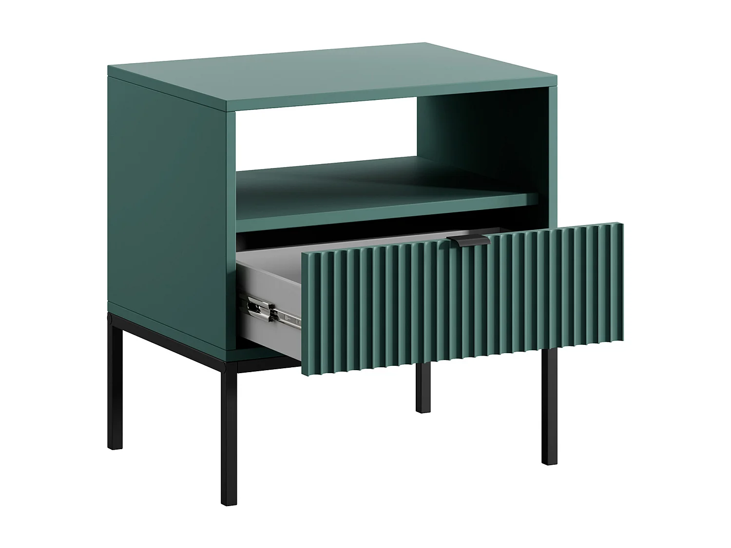 Sengebord med 1 skuffe og 1 niche - Smaragdgrøn - LIOUBA af Pascal Morabito