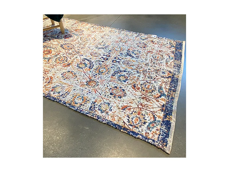 Arunta Katoenen vloerkleed met print 200x300 veelkleurig