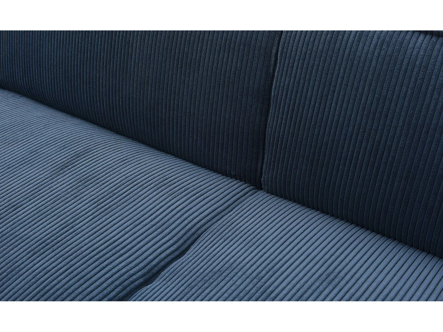 Schlafsofa Clic-Clac 3-Sitzer Roger Cord Velours Blau