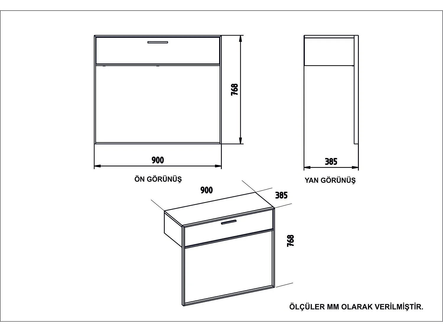 Consola Kailua 907, Mármol negro|Dorado|Negro, 77x90x39cm, Con cajones
