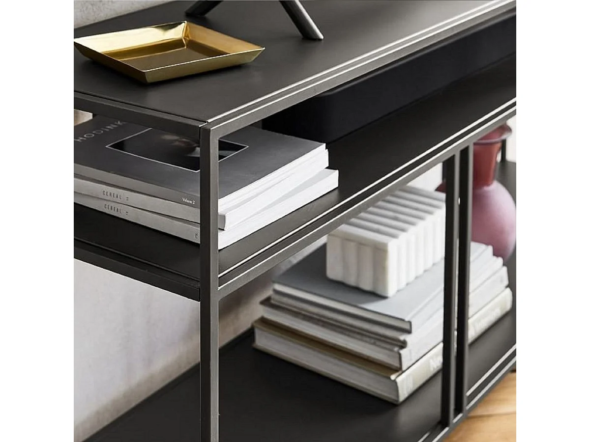 Aparador – 110 x 78 x 30 cm – Preto – Aglomerado